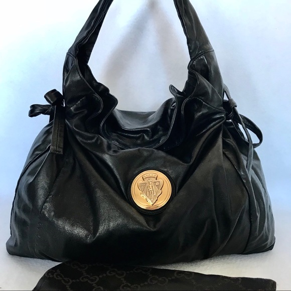 Gucci Handbags - 🎭SOLD🎭 Black Leather GUCCI Hysteria & Dust Bag